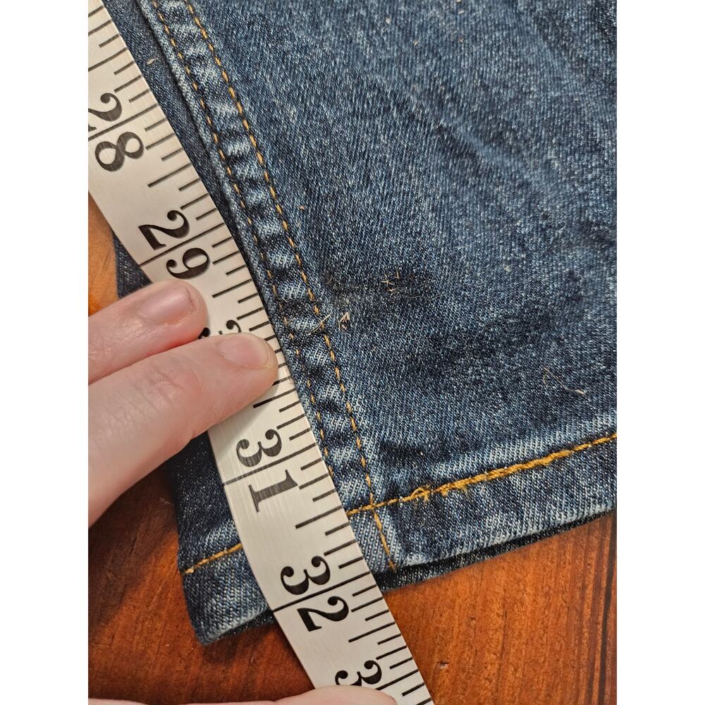 Levi's 510 Skinny Jeans Men's 32x34 Dark Wash Faded Distressed Denim - Picture 3 of 9